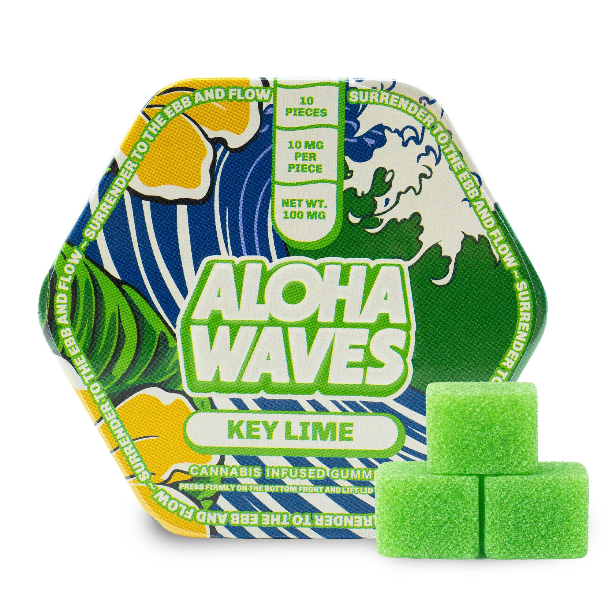 ALOHA Waves Gummies Key Lime (10x10mg)