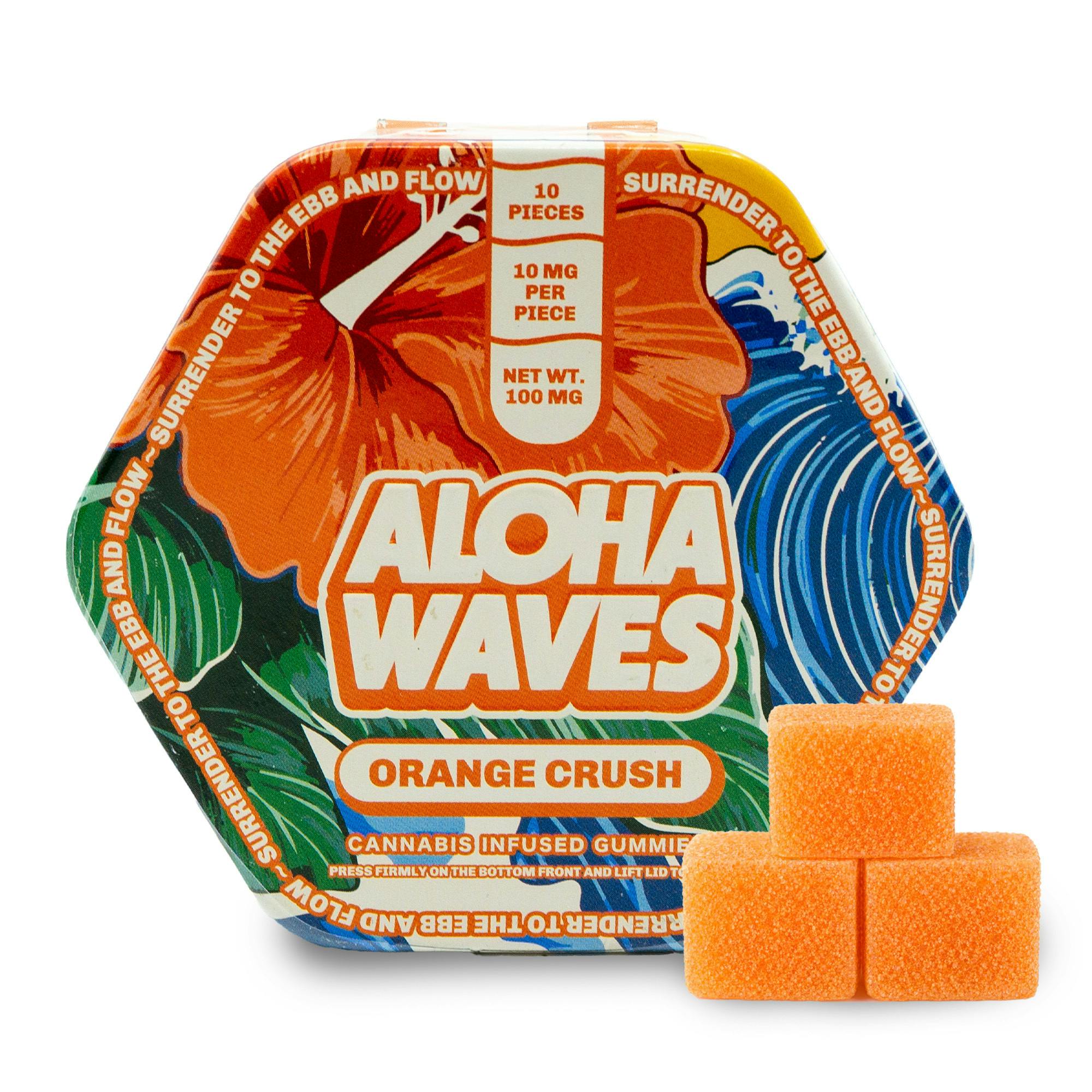 ALOHA Waves Gummies Orange Crush (10x10mg)