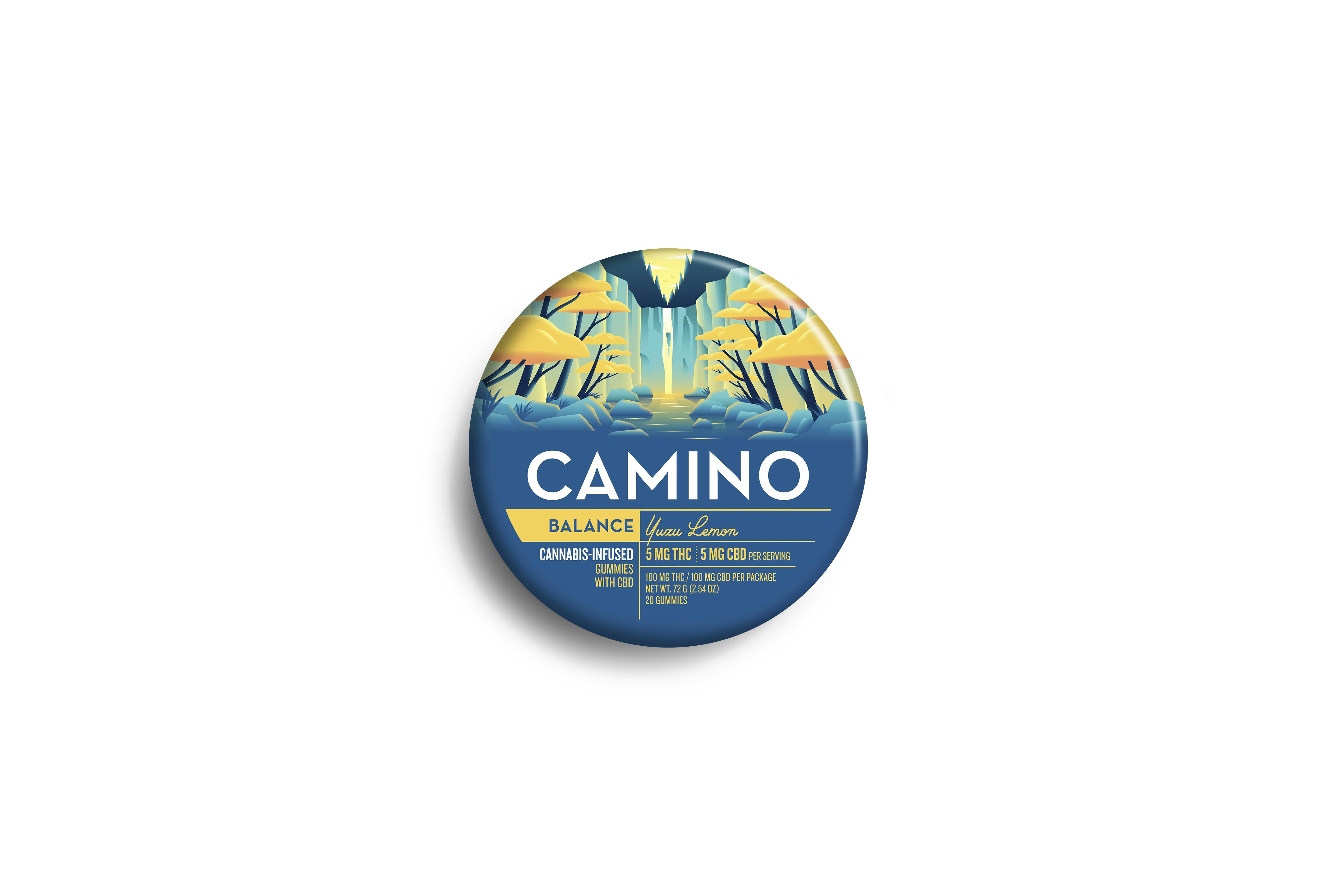 Camino Gummies "Balance" 1:1 THC:CBD Yuzu Lemon (20x5mg)