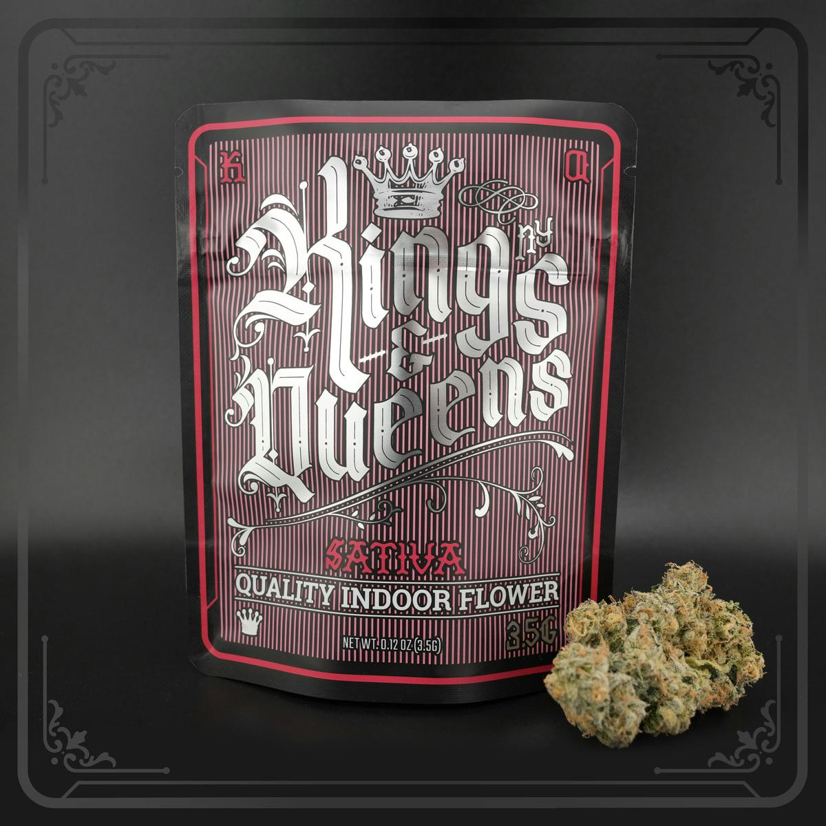 Kings & Queens Flower "Large Bud" Durban Poison (Sativa)(3.5G)