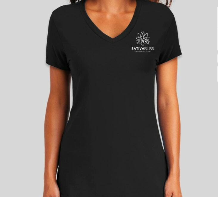 Bliss Budz V-Neck T-Shirt - Medium