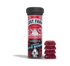 Lost Farm Dark Cherry Live Rosin Gummies 100mg