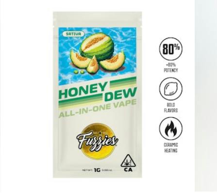 Fuzzies Honeydew All In One 1000mg
