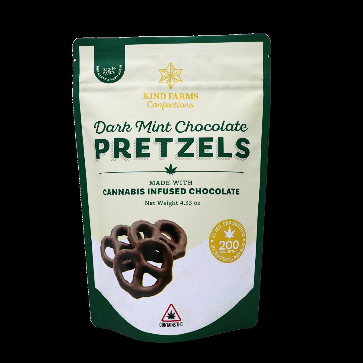 Mint Chocolate Pretzels | [200mg] | Kind Farms