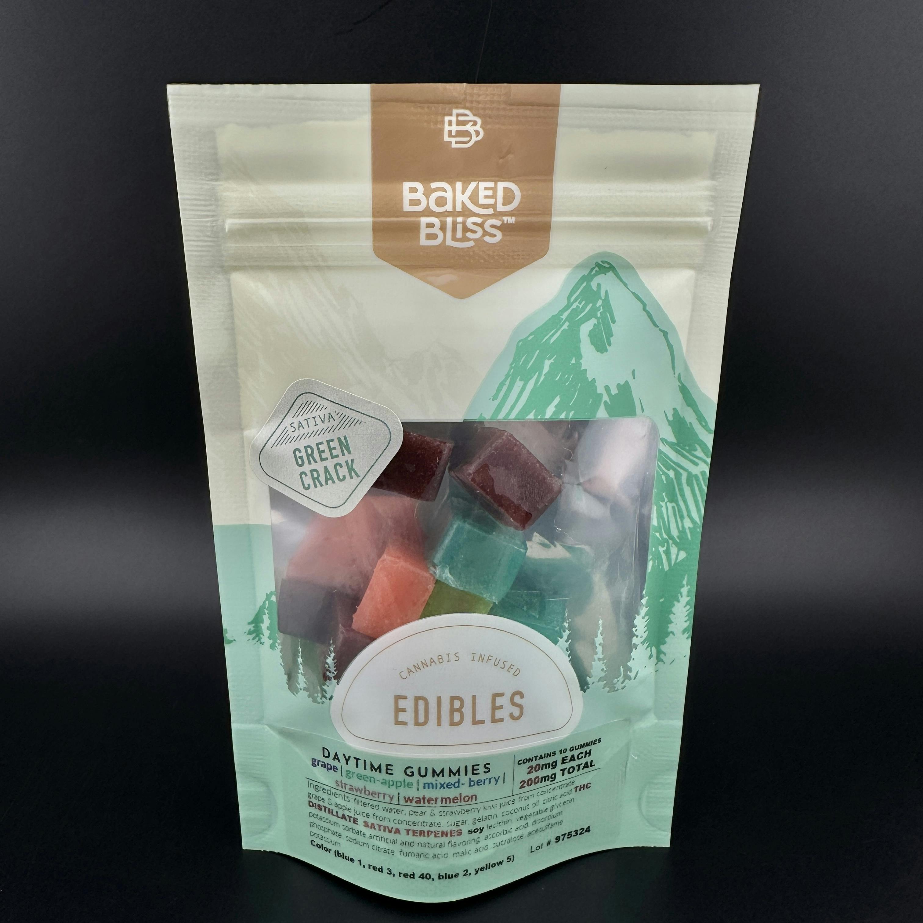 Strawberry Cough Sativa Gummies | 200mg | Baked Bliss
