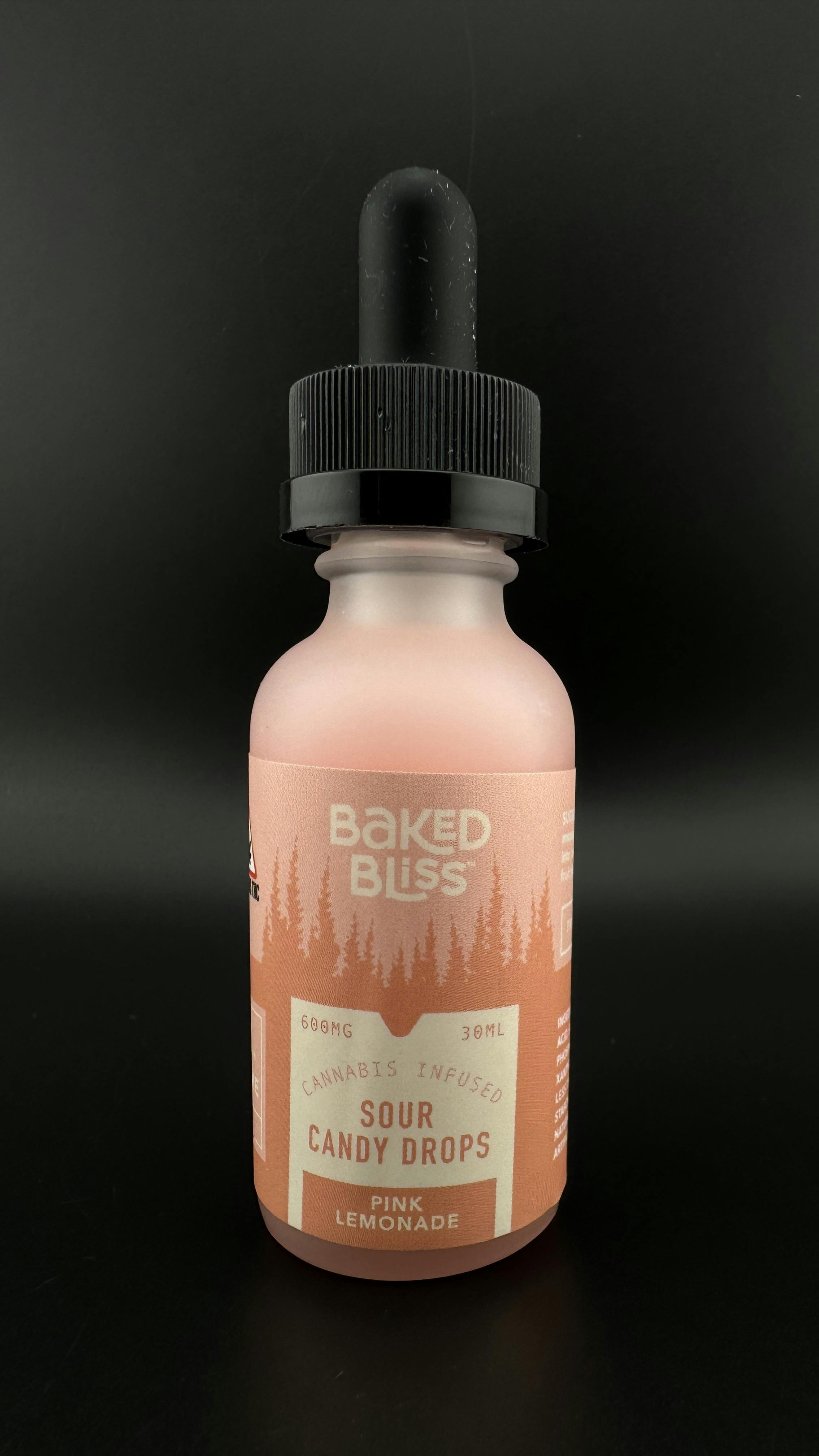 600mg Pink Lemonade Sour Candy Drops | Baked Bliss