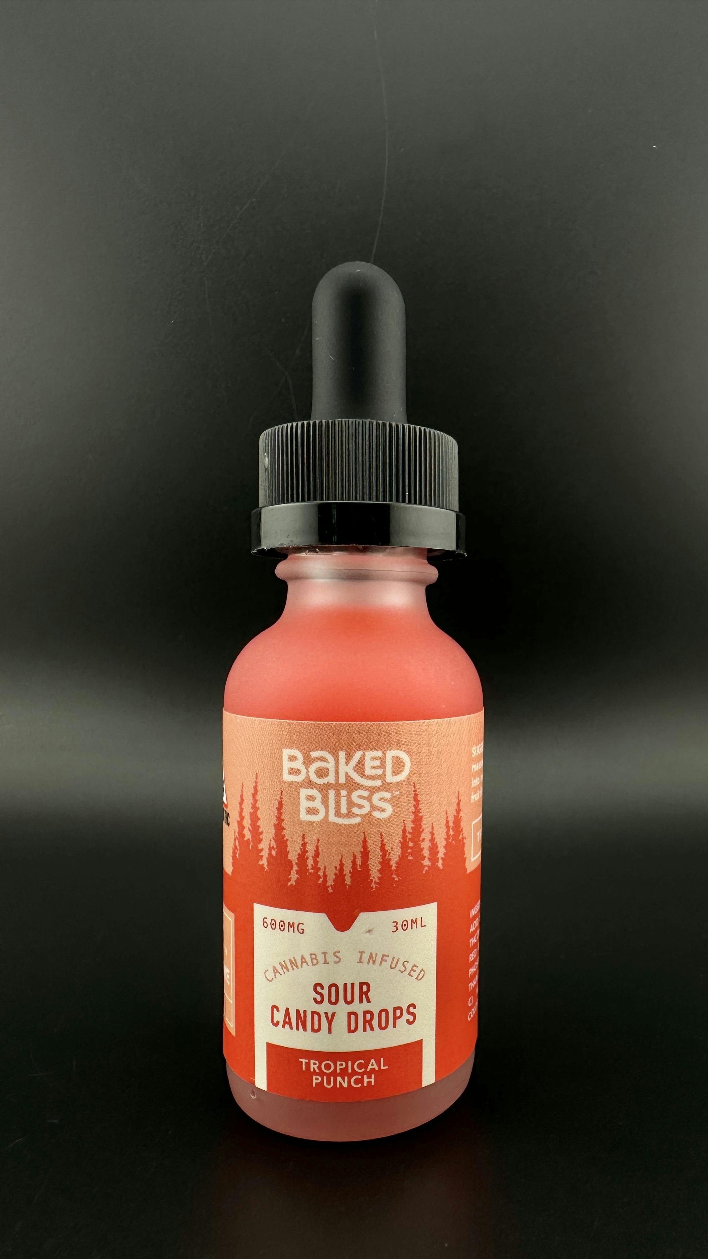 Tropical Punch Sour Candy Drops | Baked Bliss | 600mg