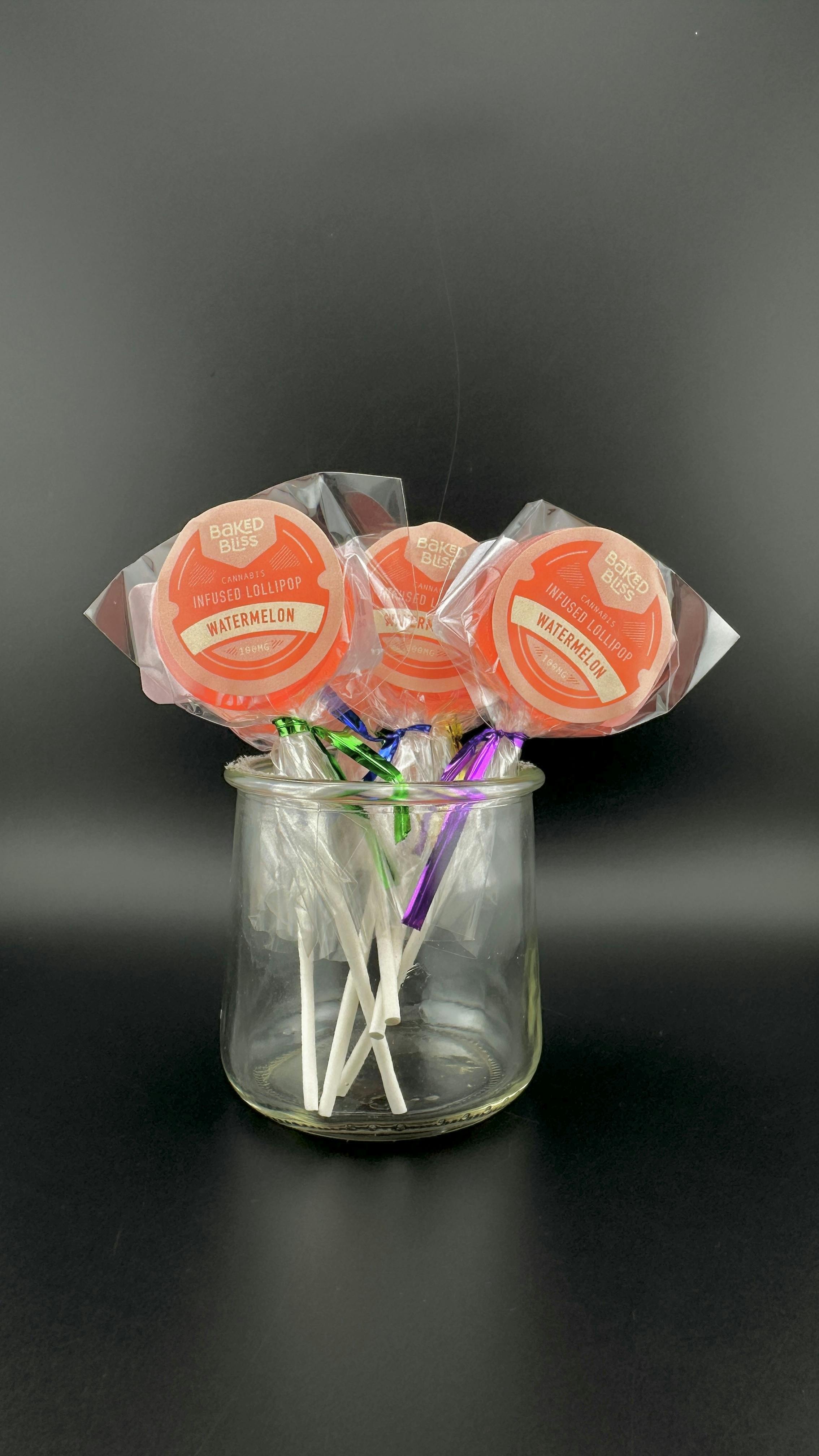 100mg Watermelon Lollipop | Baked Bliss