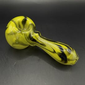 Green Black Fat Spoon
