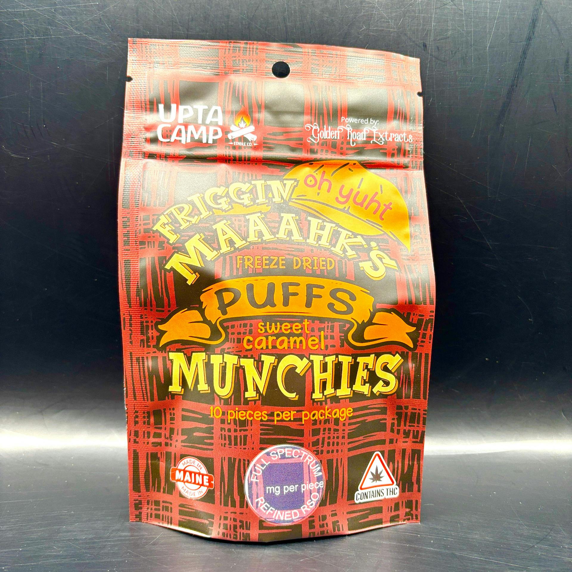 500mg Maahks Caramel Puffs | Upta Camp Edible Co.