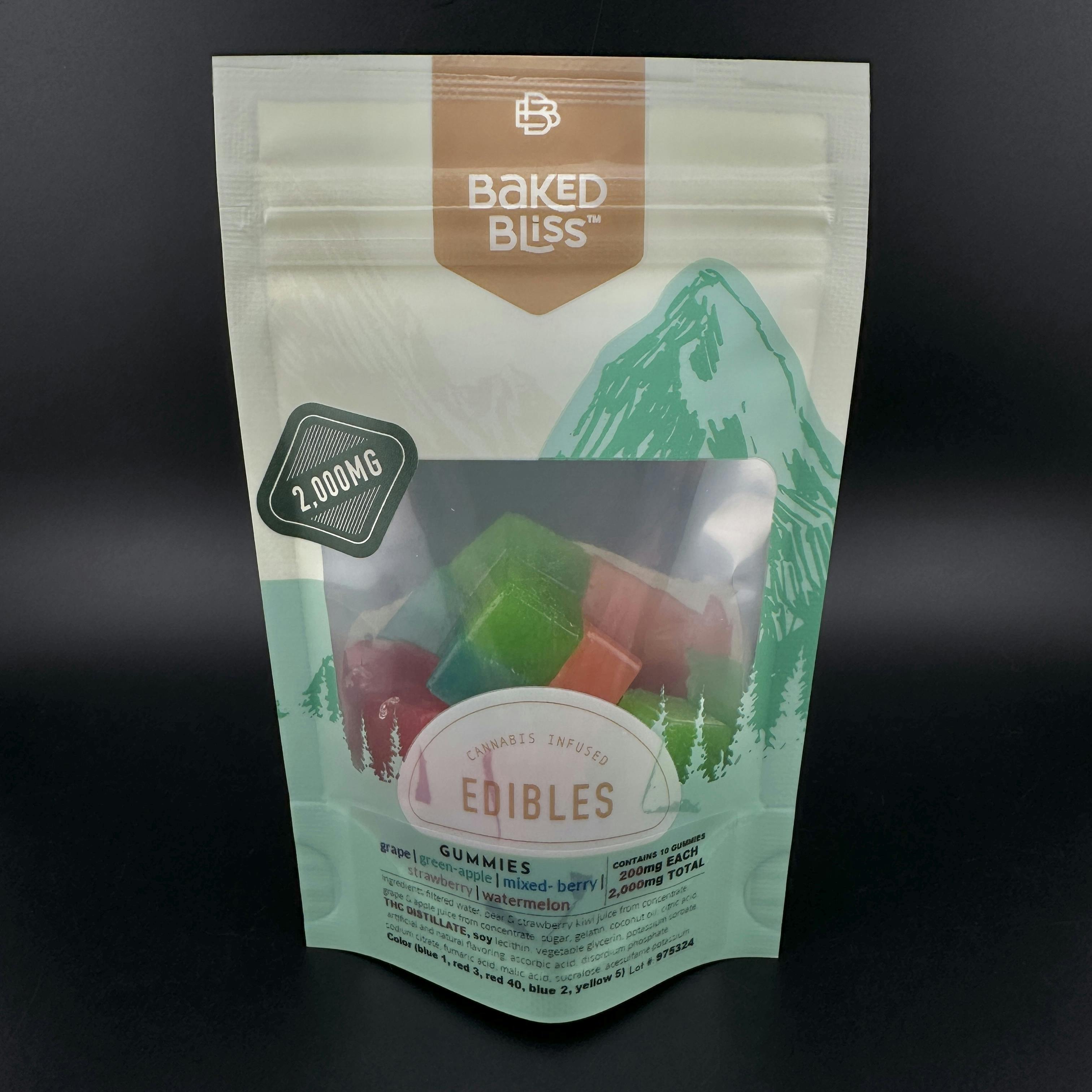2000mg Assorted Gummies | Baked Bliss