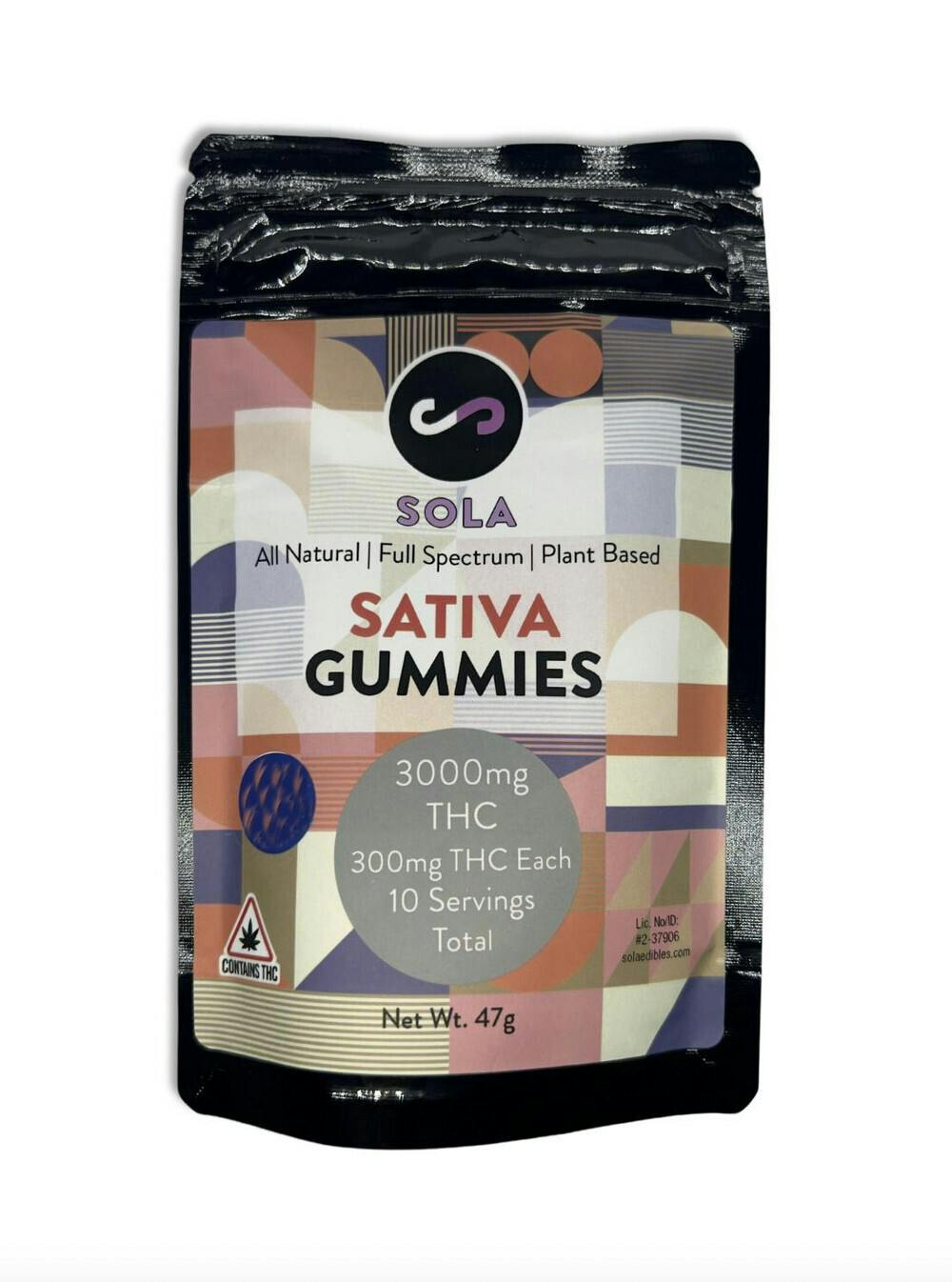 Strawberry Sativa Gummies | 3000mg | Sola