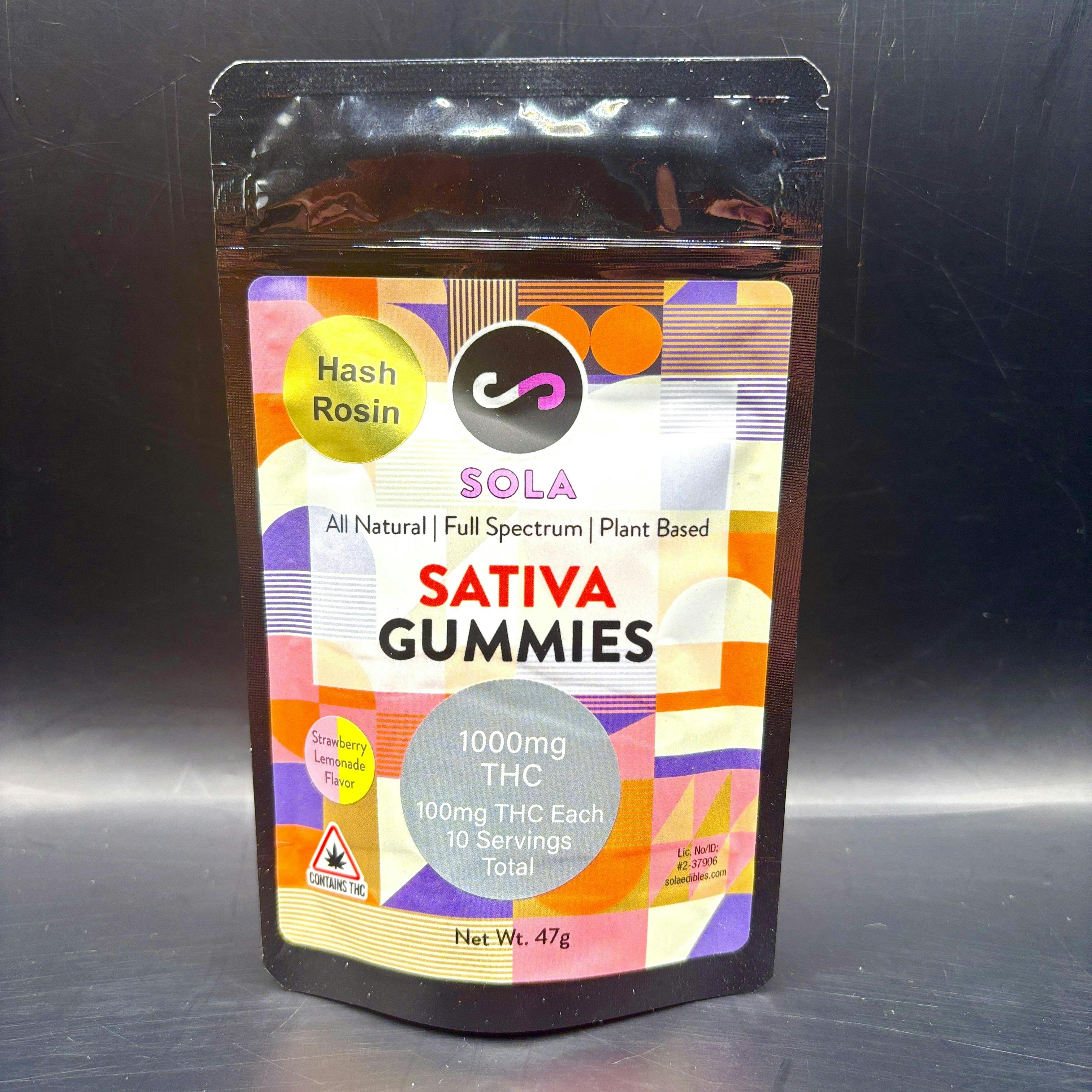 Fruit Punch Sativa Gummies | 1000mg | Sola