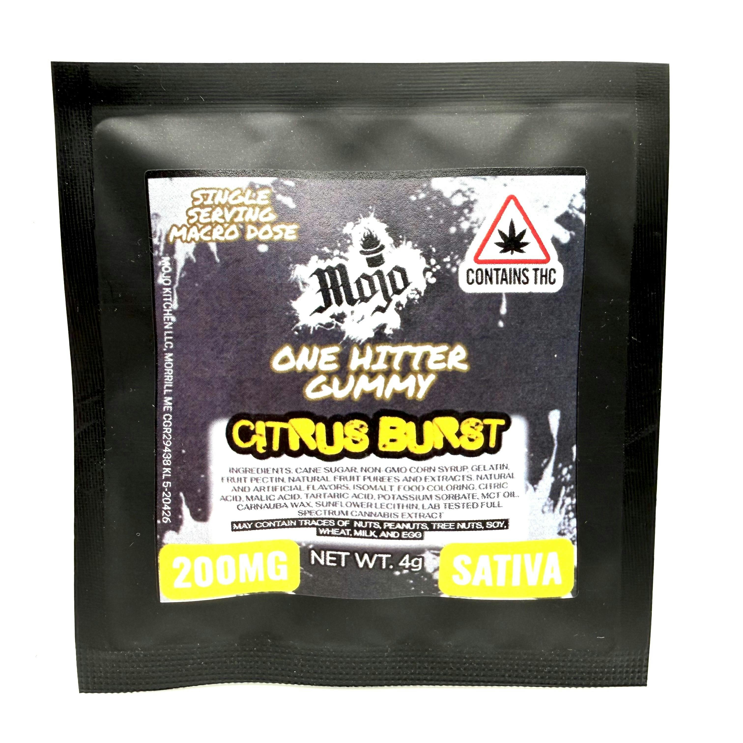 200mg One Hitter Gummy | Sativa Citrus Burst | Mojo Kitchen