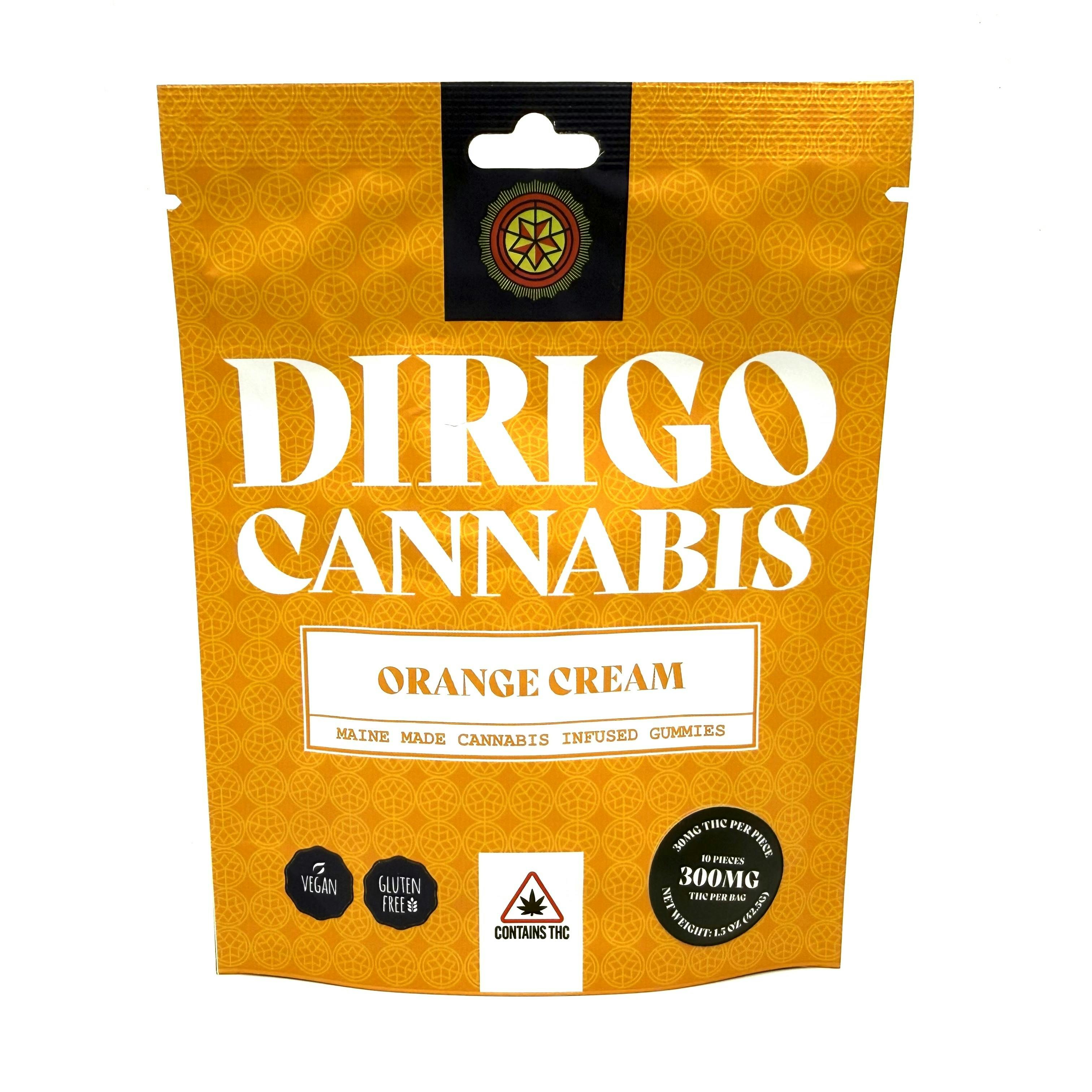 300mg Orange Cream Gummies | Dirigo Cannabis