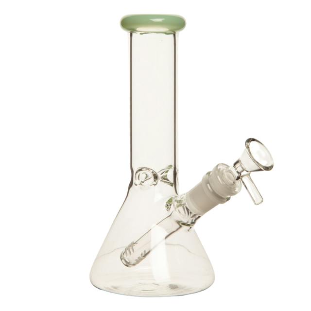 Smoke Arsenal - 8" 5mm Clear Glass Beaker - Assorted Colours