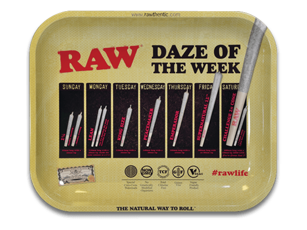RAW - Daze of the Week Rolling Tray - Large
