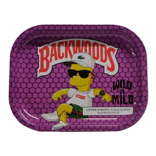 Smoke Arsenal - Simpsons Backwoods Metal Rolling Tray - Small