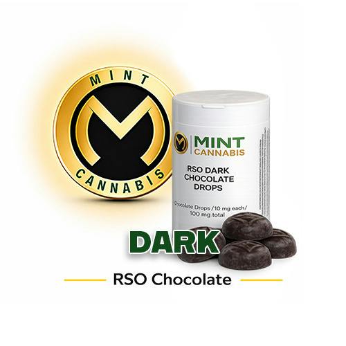 Mint Premium - Chocolate Drops RSO 100mg - Dark
