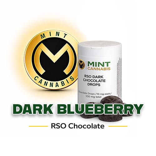 Mint Premium - Chocolate Drops RSO 100mg - Dark Blueberry