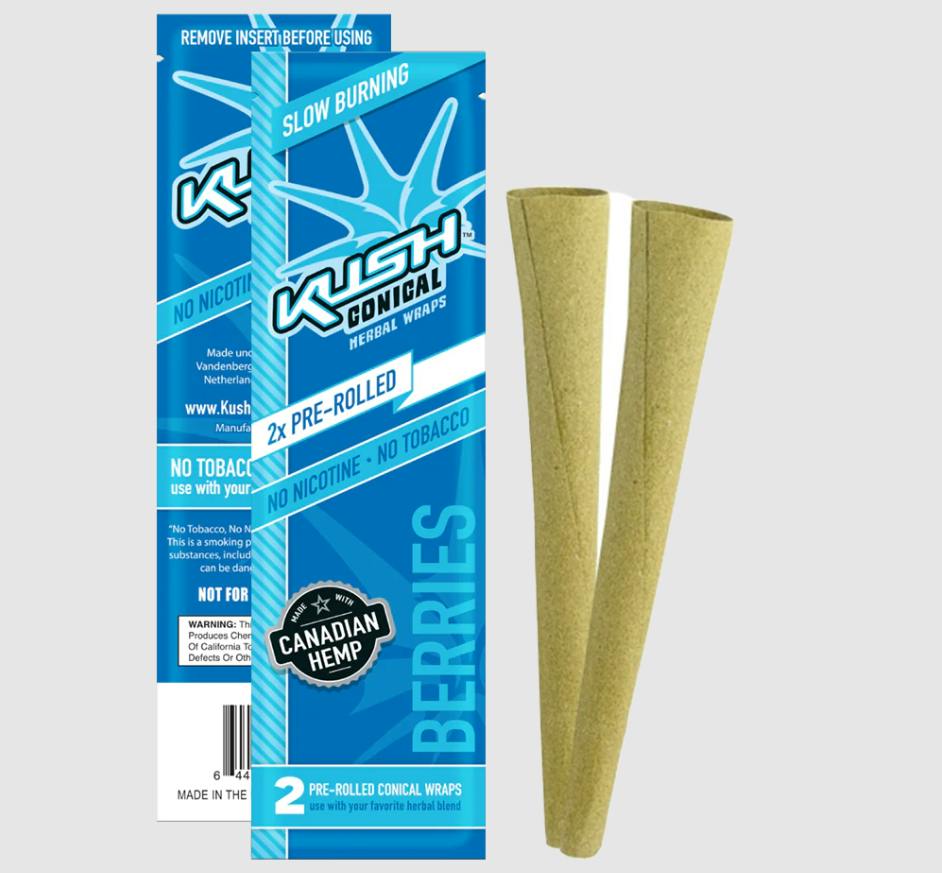 Kush Conical - Berries Pre-Rolled Herbal Wraps 2's