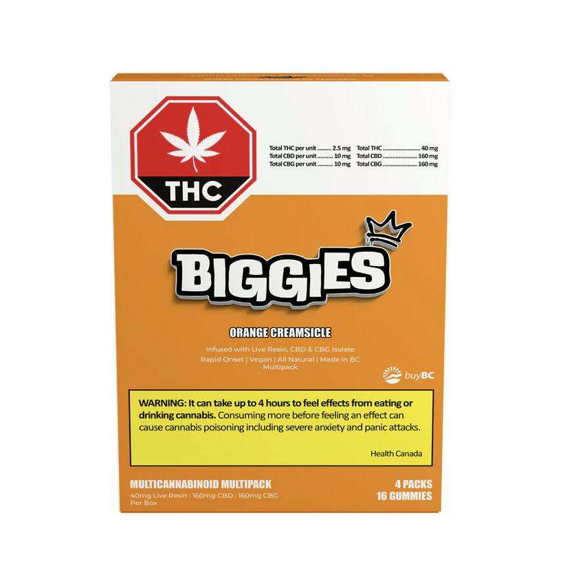 Biggies - Orange Creamsicle LRE Gummy Multipack 4 x 4pk