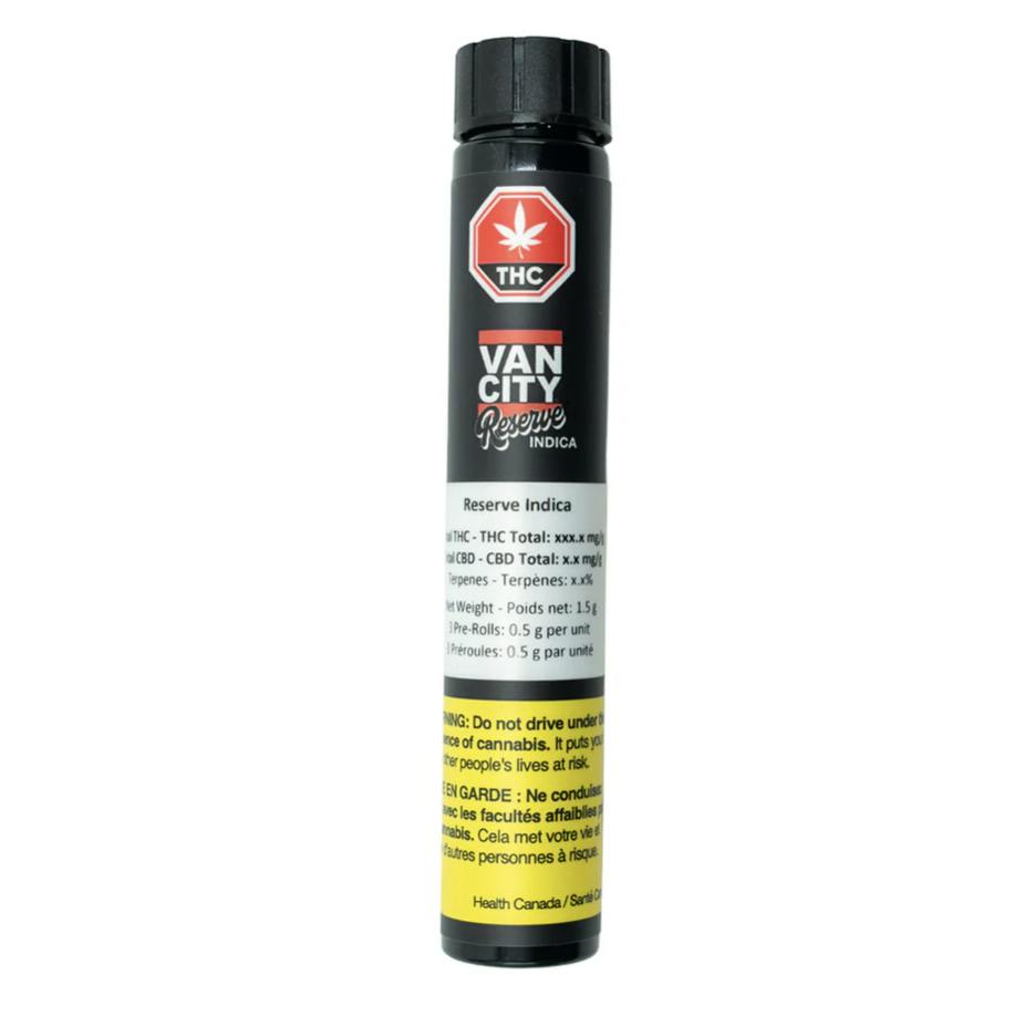 Vancity Cannabis - Reserve Indica Pre-roll 3 x 0.5g