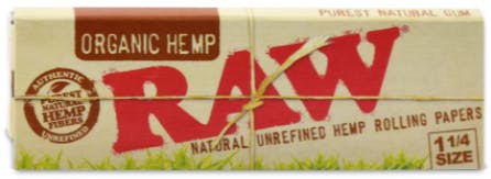 1 1/4" Organic Hemp Unbleached Rolling Papers 50-Pack