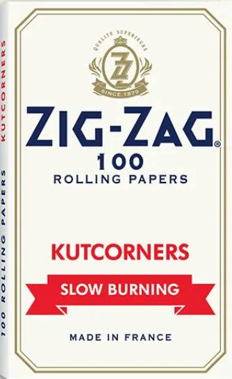 White Kutcorners Slow Burning White Papers 100-Pack