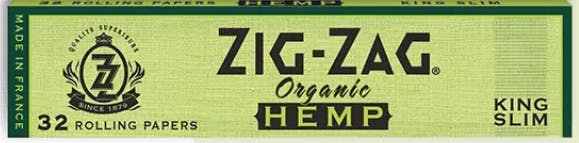 Organic Hemp King Slim Green Papers 32-Pack