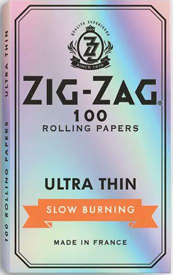 Ultra Thin Slow Burning Silver Rolling Papers 100-Pack