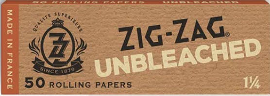 1¼" Unbleached Brown Rolling Papers 50-Pack