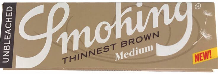 1¼" Thinnest Brown Unbleached Rolling Papers 50-Pack