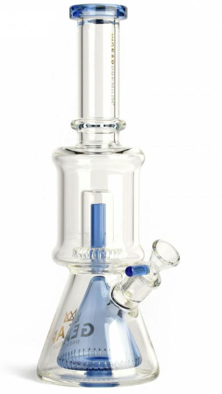 11.5" Magnum Dual Chamber Beaker Tube - Blue