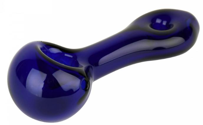 3.5" Donut Hand Pipe - Blue
