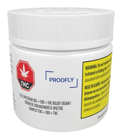 Full Spectrum CBG + CBD + THC Relief Cream - 100g