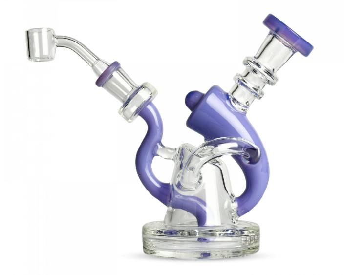 6.75" Equalizer Concentrate Rig with 2 Hole Diffuser - Opal Purple