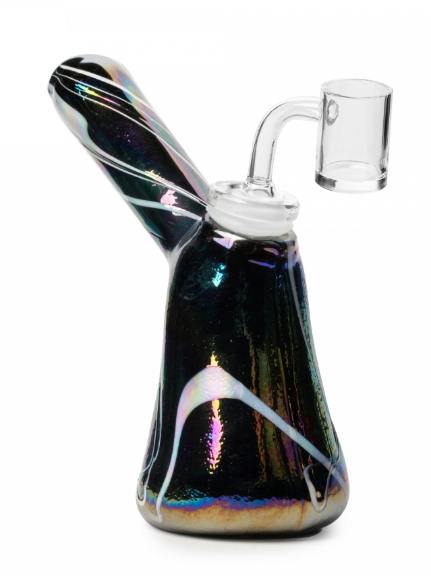 6" Metallic Chopper Concentrate Rig - Platinum