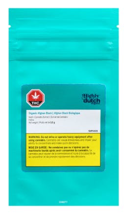 Organic Afghan Black Hash - 2g