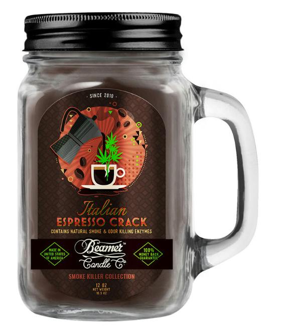 12oz Italian Espresso Crack Mason Jar Candle