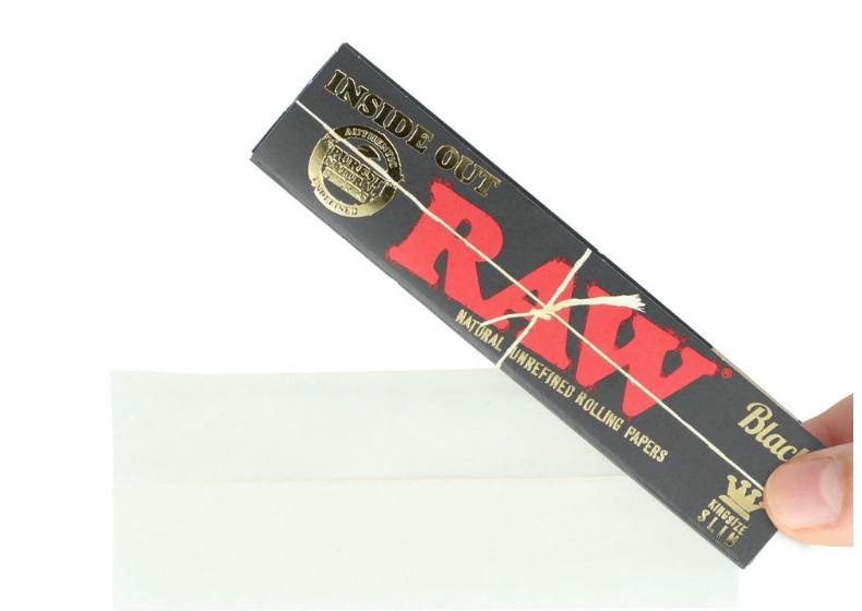Black Inside Out Natural Unrefined Artisan King Size Slim - 32 Pack