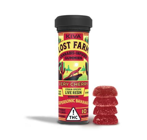 Lost Farm Very Cherry Live Resin Gummies 10mg ea | 10-Pack
