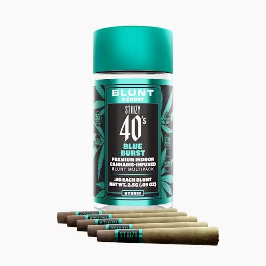 STIIIZY 40's Blue Burst Infused Pre-Roll Pack 0.5g ea | 4-Pack