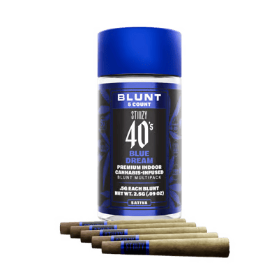 STIIIZY 40's Blue Dream Infused Blunt 0.5g ea | 4-Pack