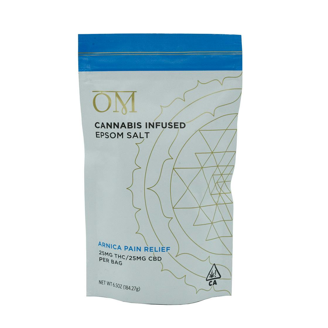 OM Arnica Relief 1:1 THC:CBD Epsom Salt 6.5oz 50mg