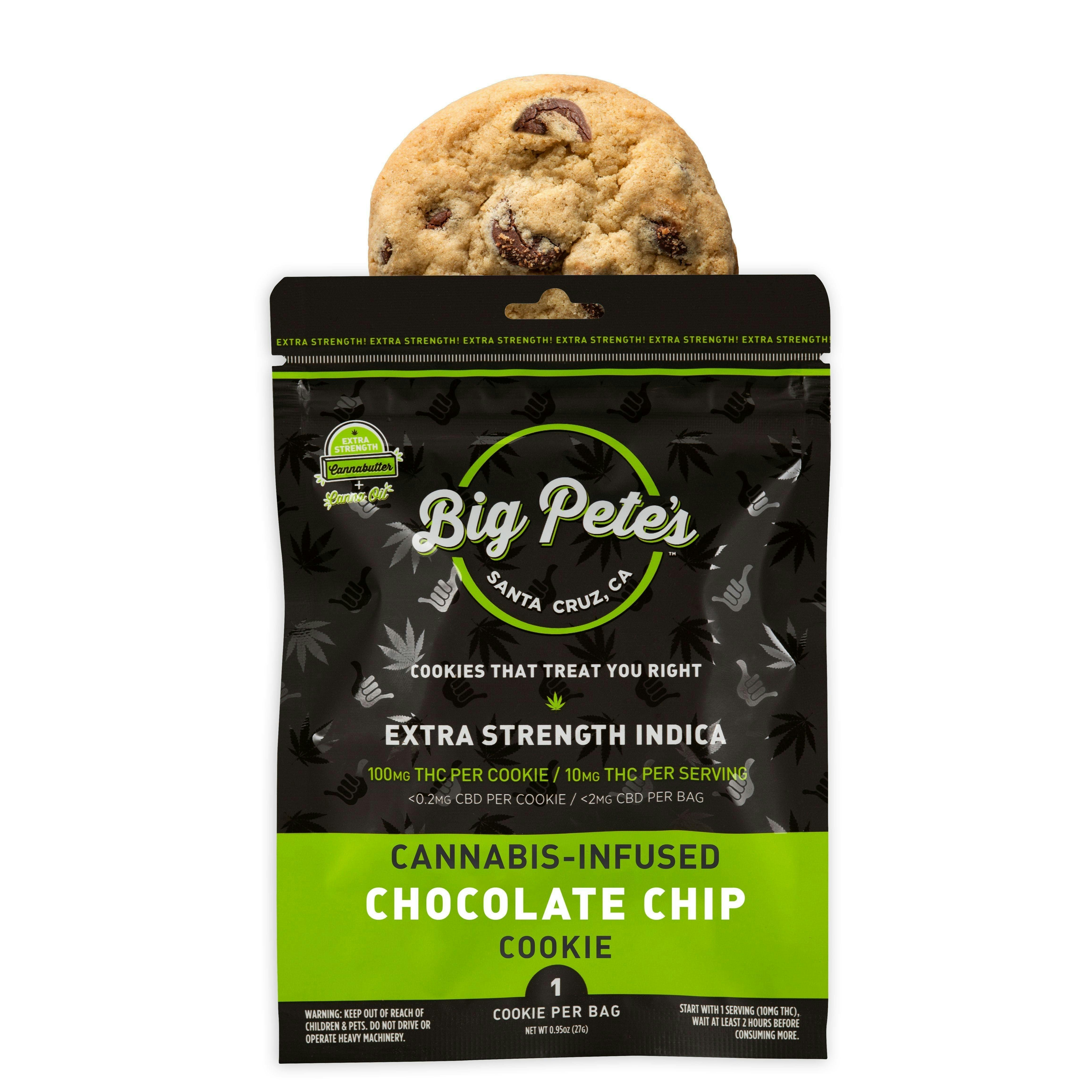 Big Pete's Chocolate Chip Extra Strength Single Indica Cookie 100mg