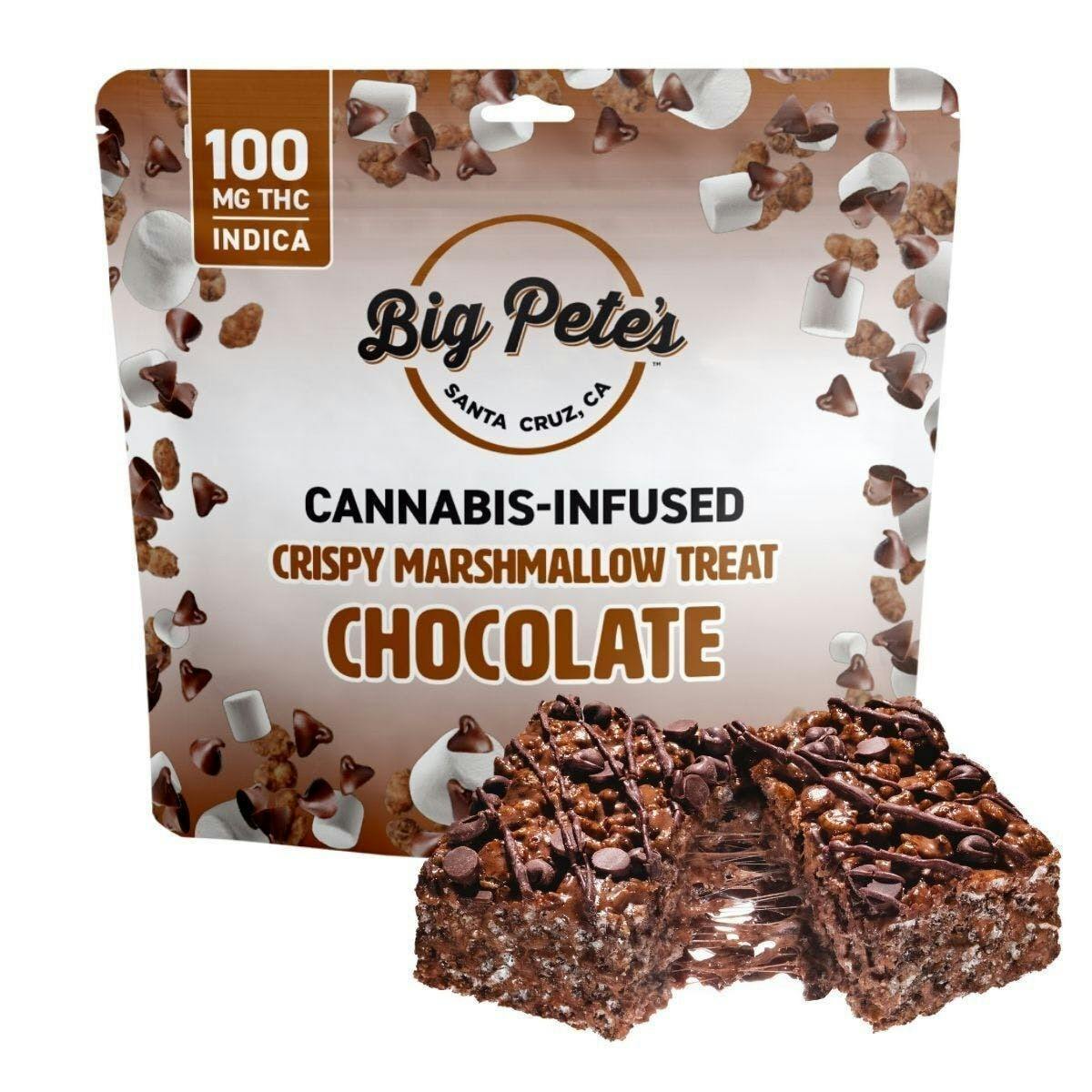 Big Pete's: Big Pete's Chocolate Indica Rice Crispy Treat 100mg