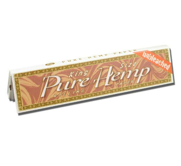Pure Hemp Unbleached King Size Rolling Papers 33 Leaves