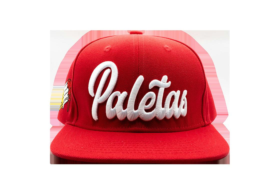 Paletas Hat Red/Front White Lettering