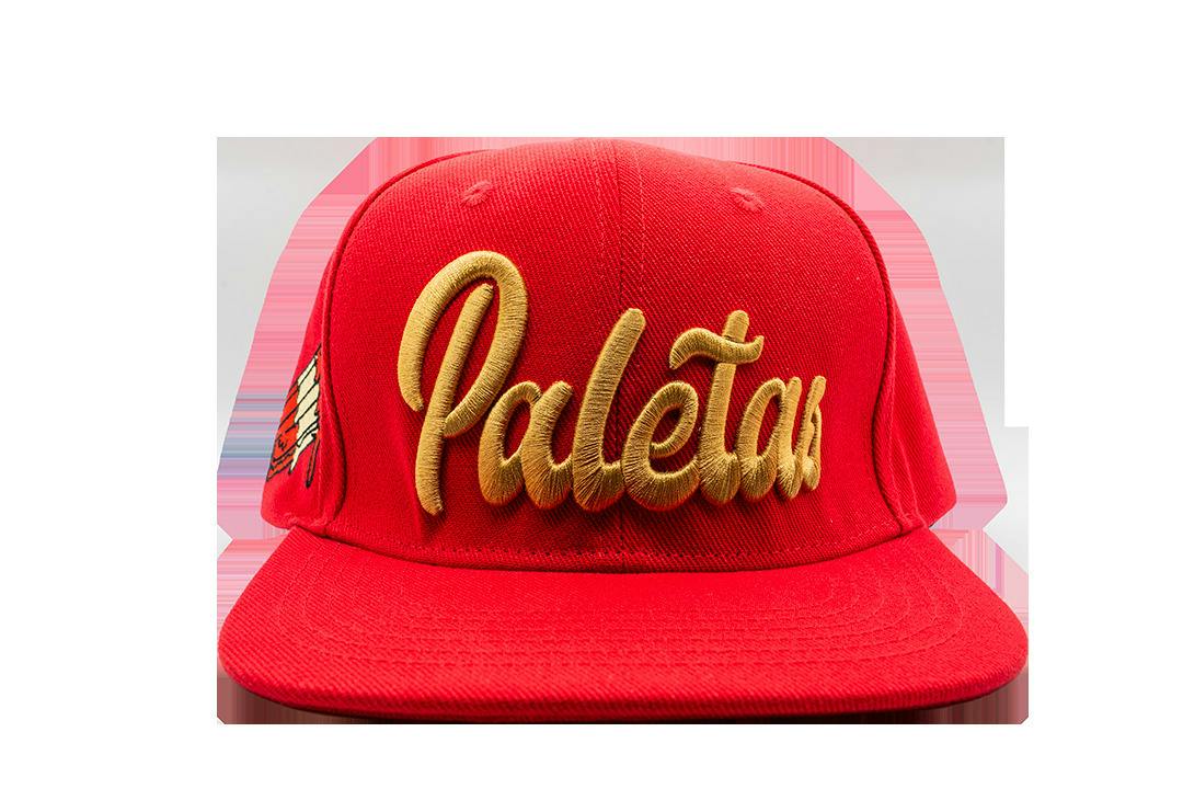 Paletas Hat Red/Front Gold Lettering